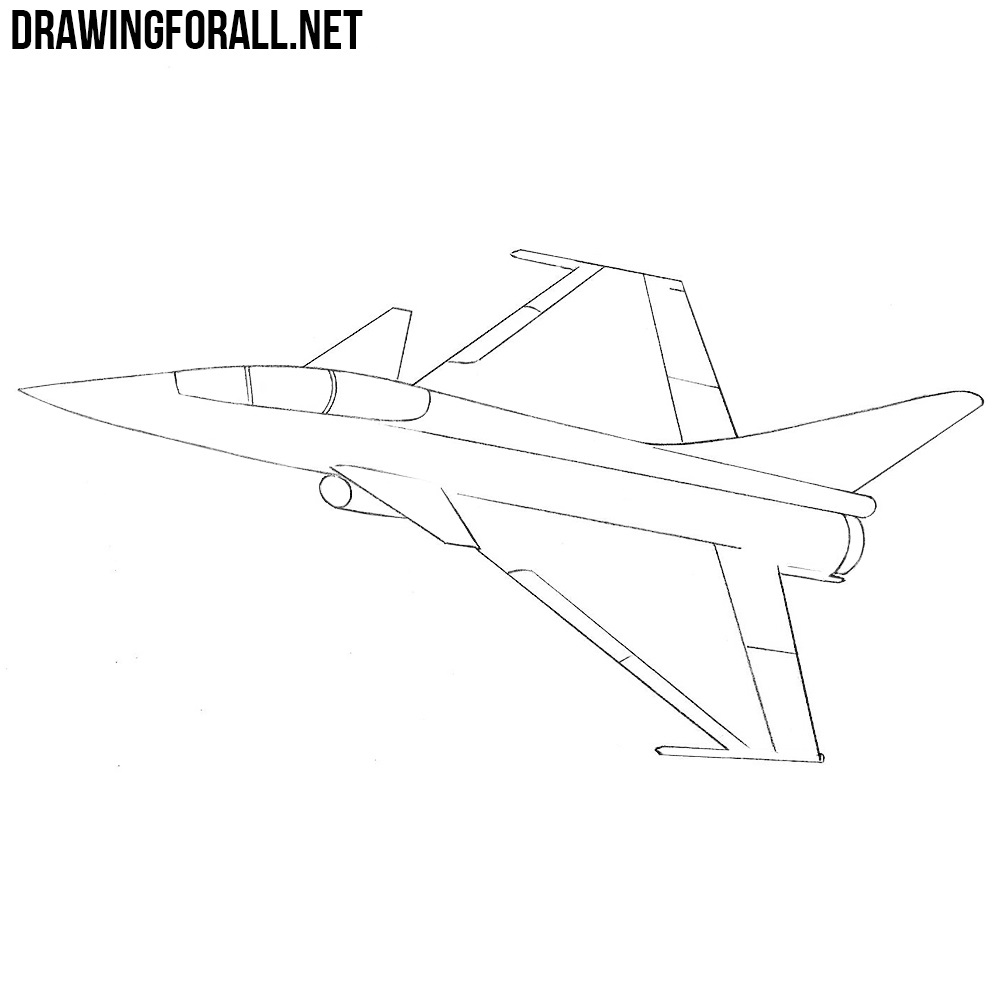 Jet Drawing Amazing Sketch