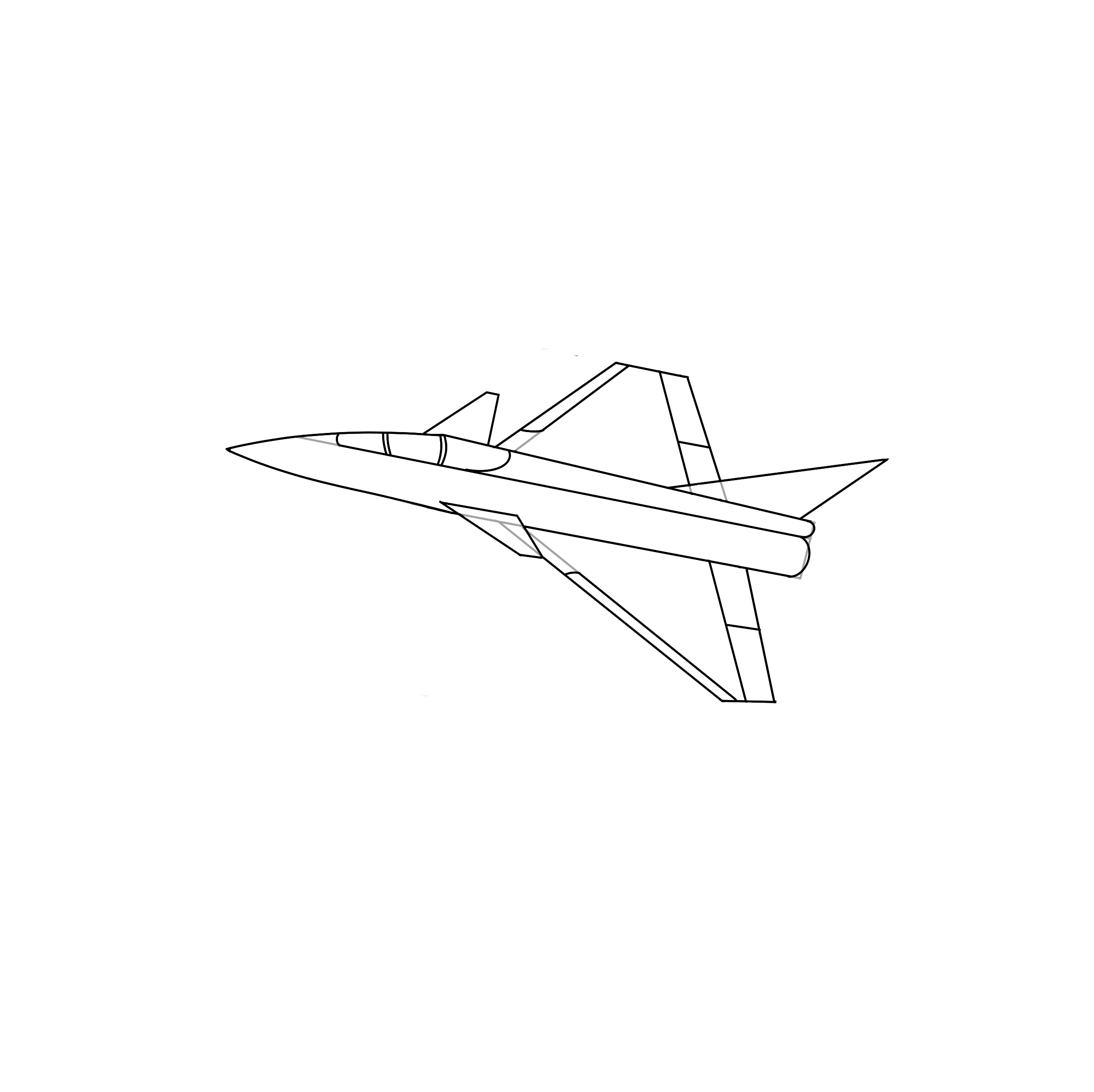 Jet Drawing Creative Style