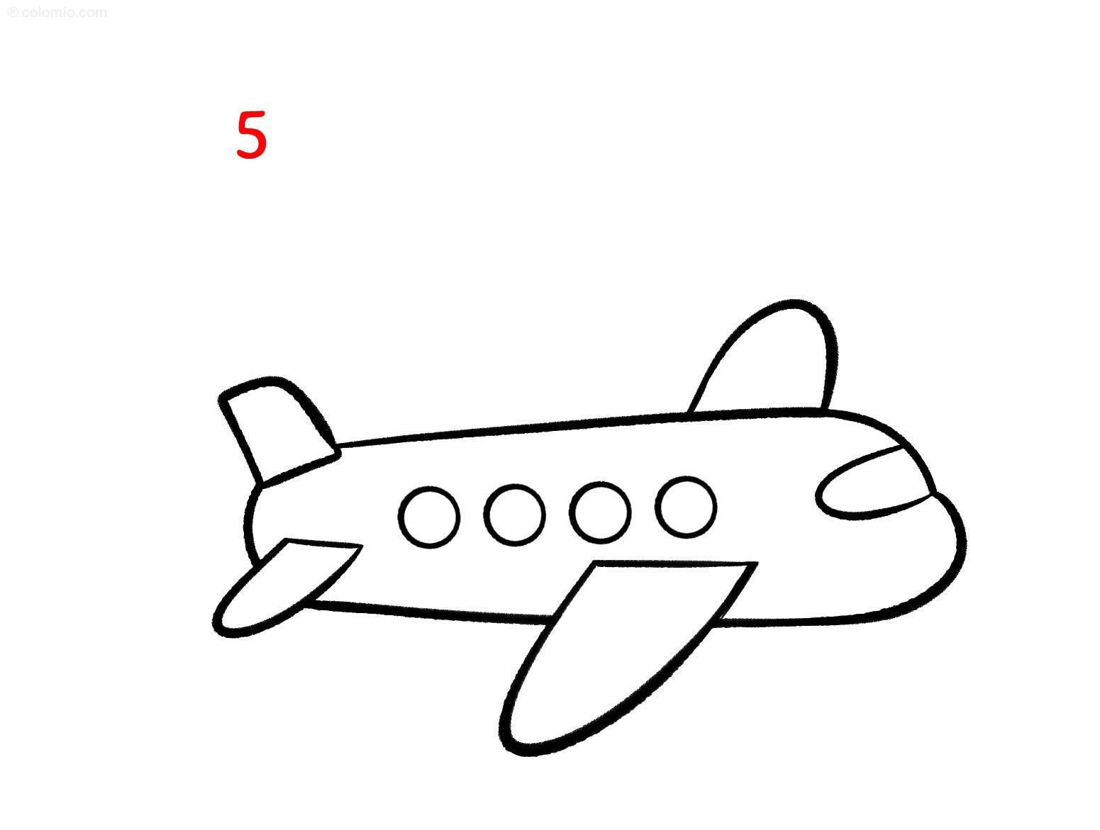 Jet Drawing Modern Sketch