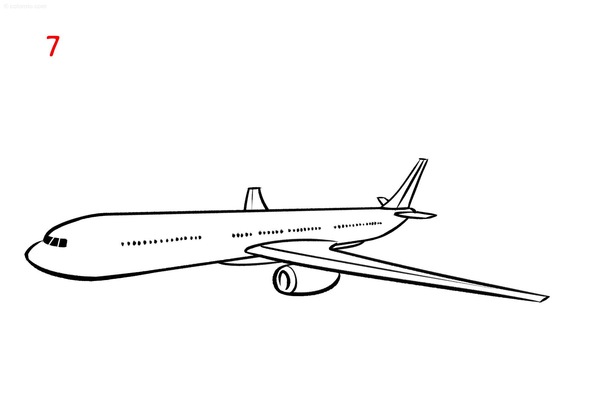 Jet Drawing Realistic Sketch