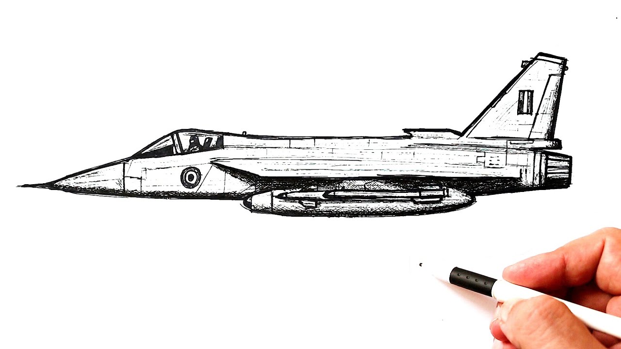 Jet Drawing Stunning Sketch