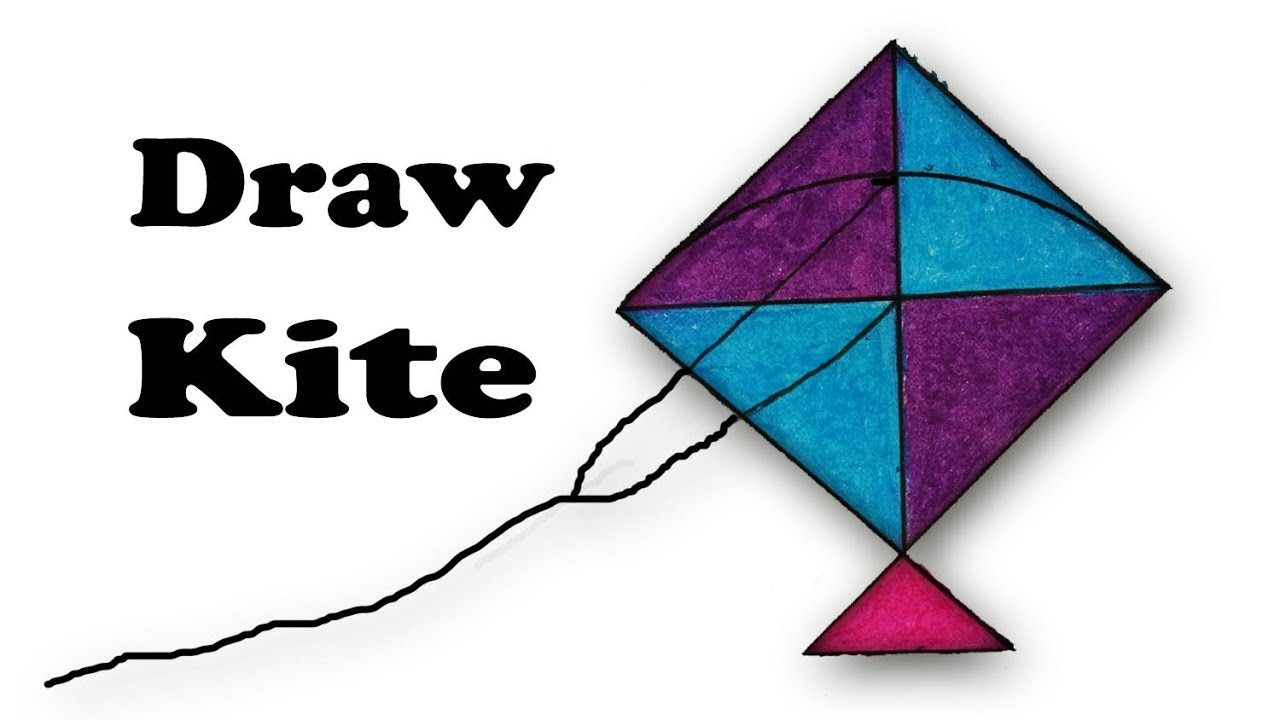 Kite Drawing Art