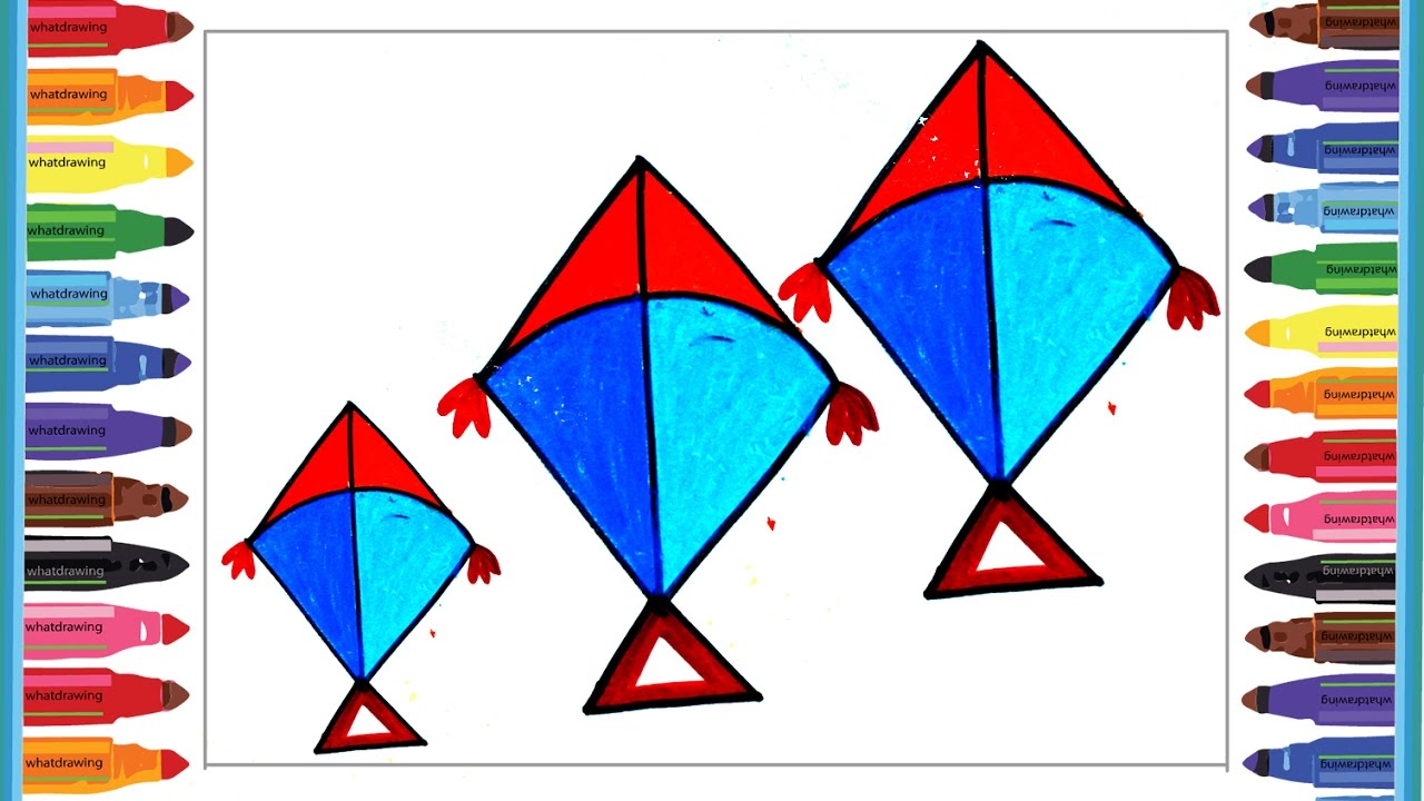 Kite Drawing Image