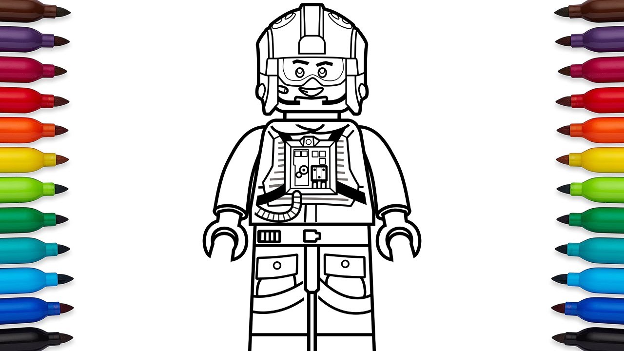 Lego Drawing Detailed Sketch