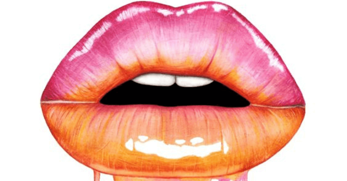 Lips Easy Drawing Creative Style