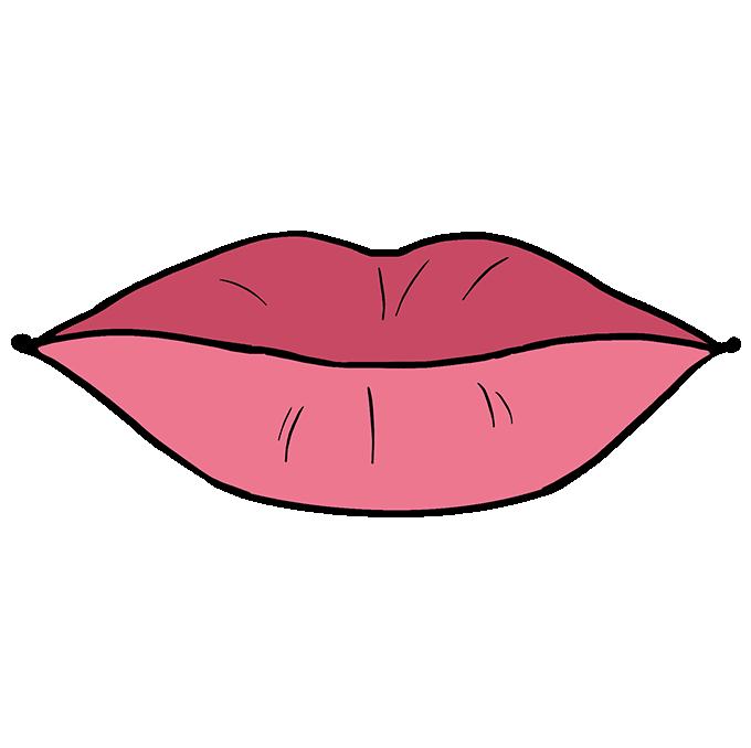 Lips Easy Drawing Intricate Artwork