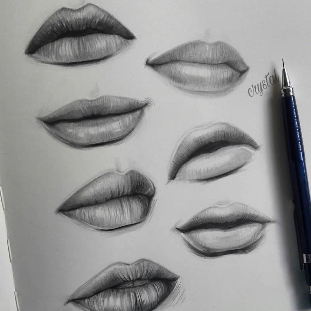 Lips Easy Drawing Photo