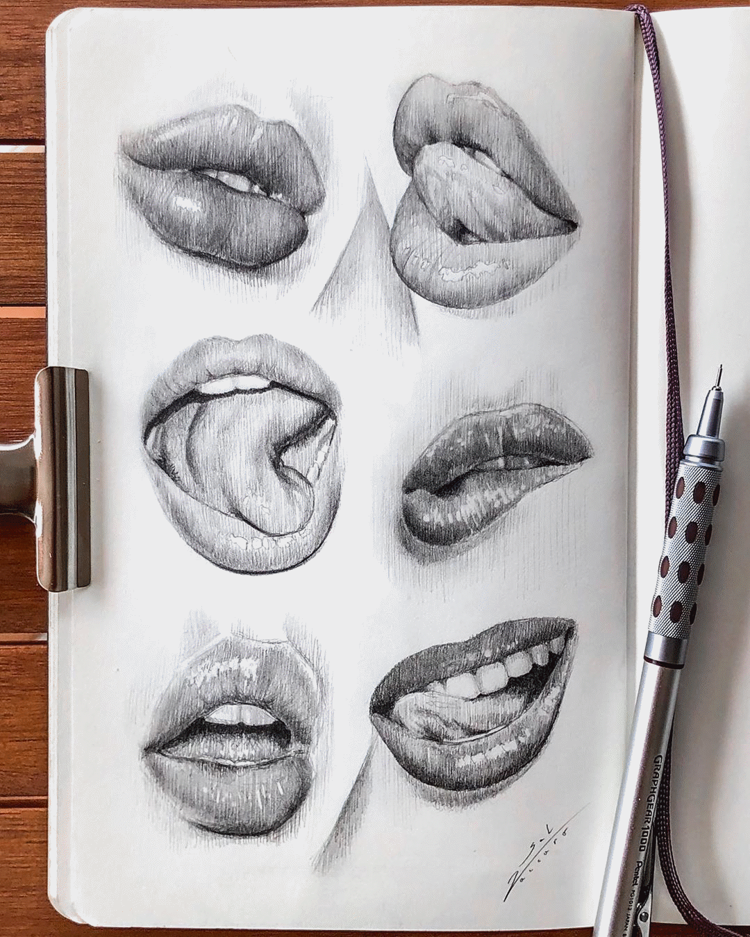 Lips Easy Drawing Picture