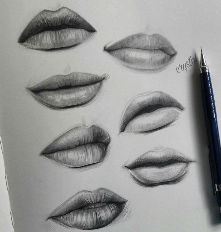 Lips Easy Drawing