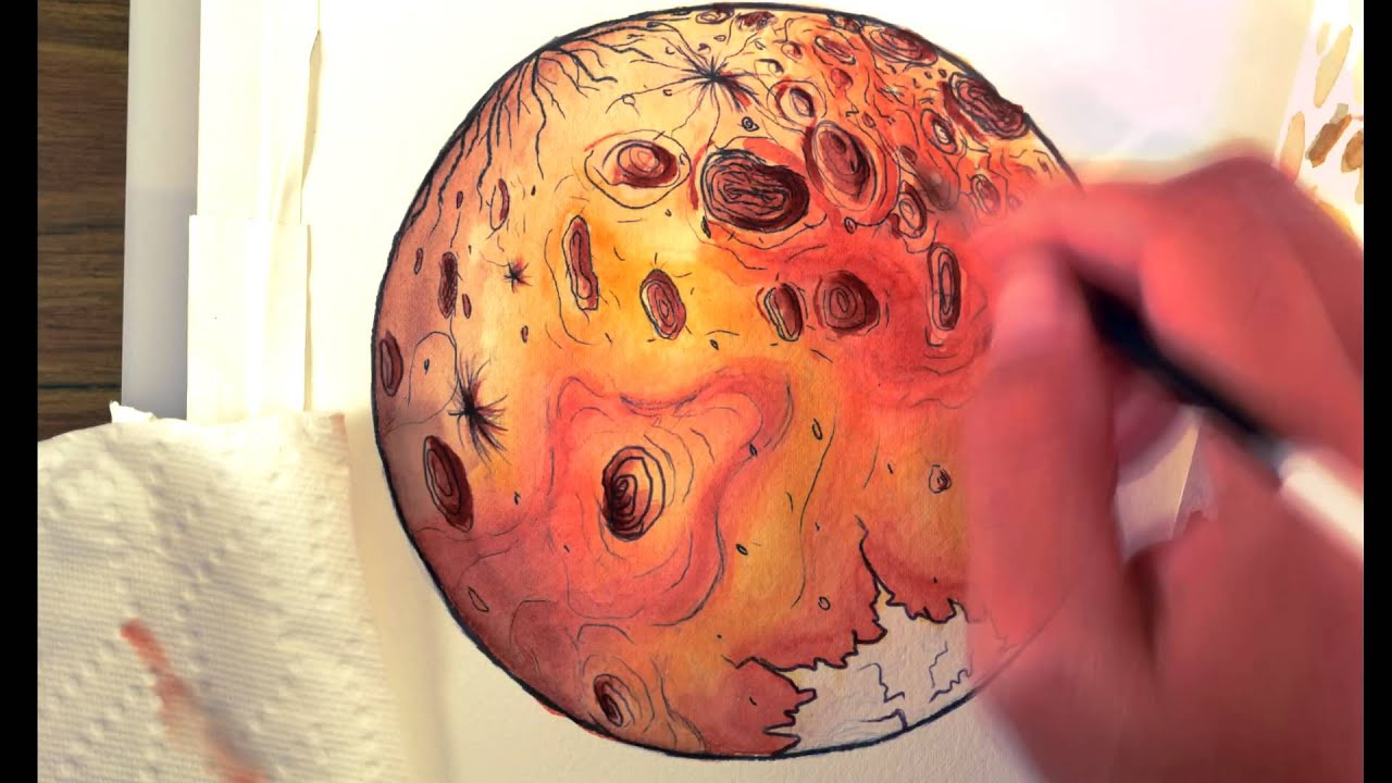 Mars Drawing Hand drawn