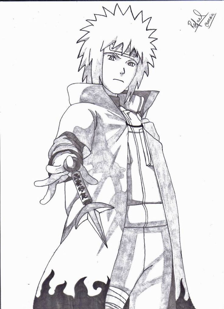 Minato Drawing Realistic Sketch