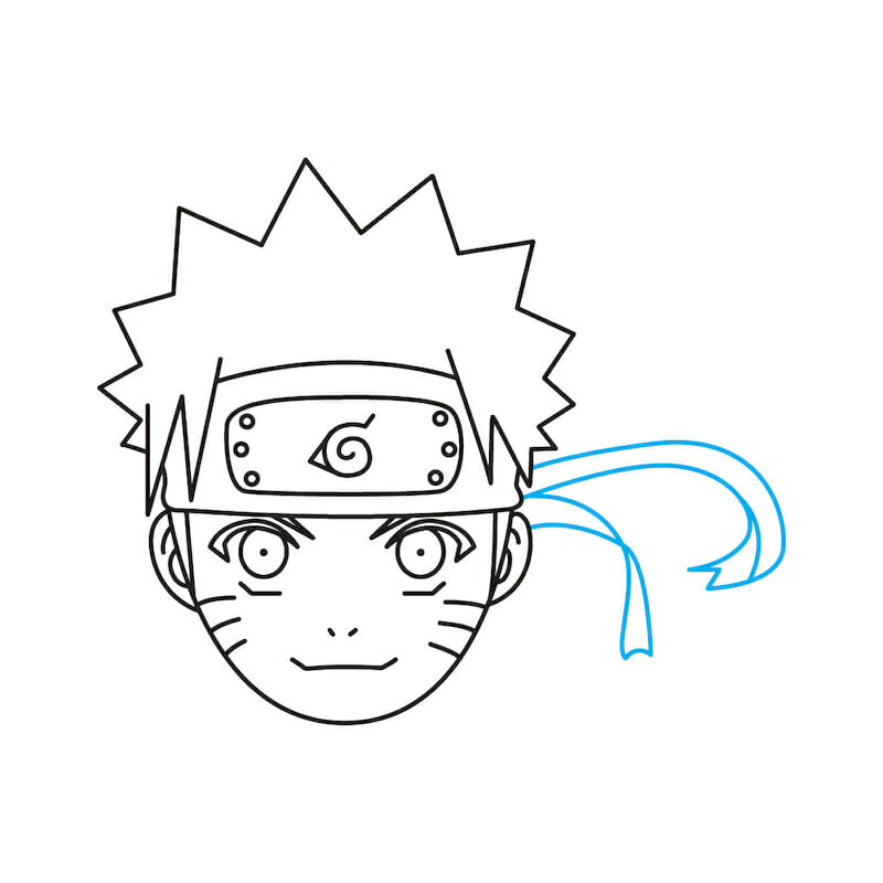 Naruto Headband Drawing Detailed Sketch