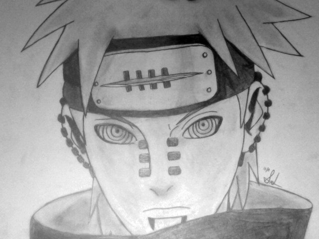 Naruto Pain Drawing Creative Style