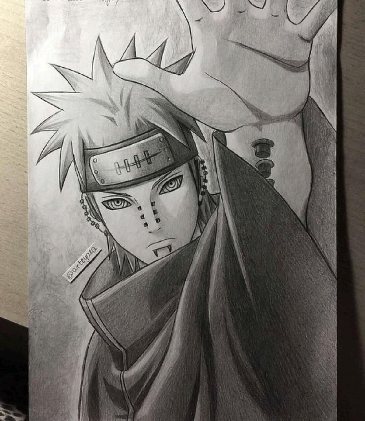 Naruto Pain Drawing Stunning Sketch