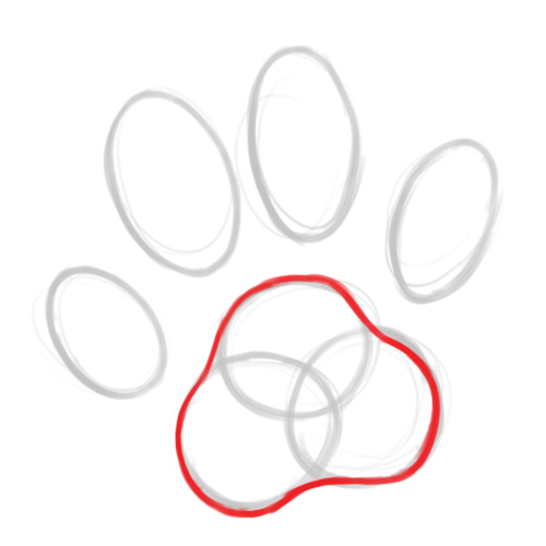 Paw Drawing Creative Style