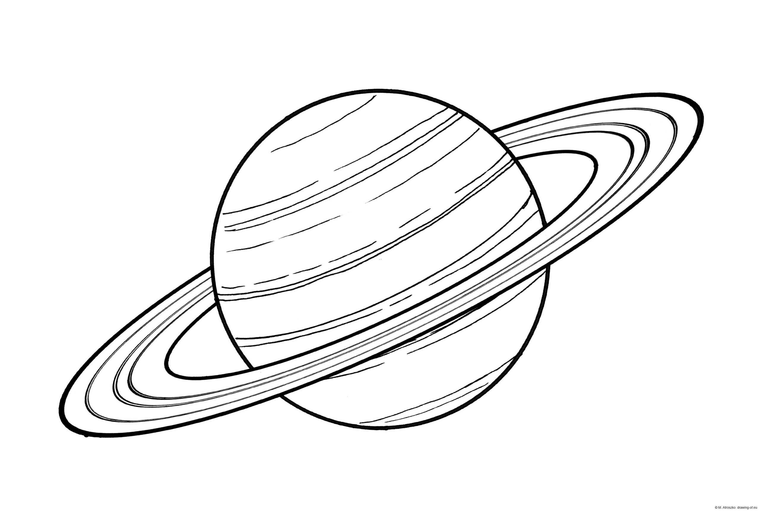 Planets Drawing Artistic Sketching