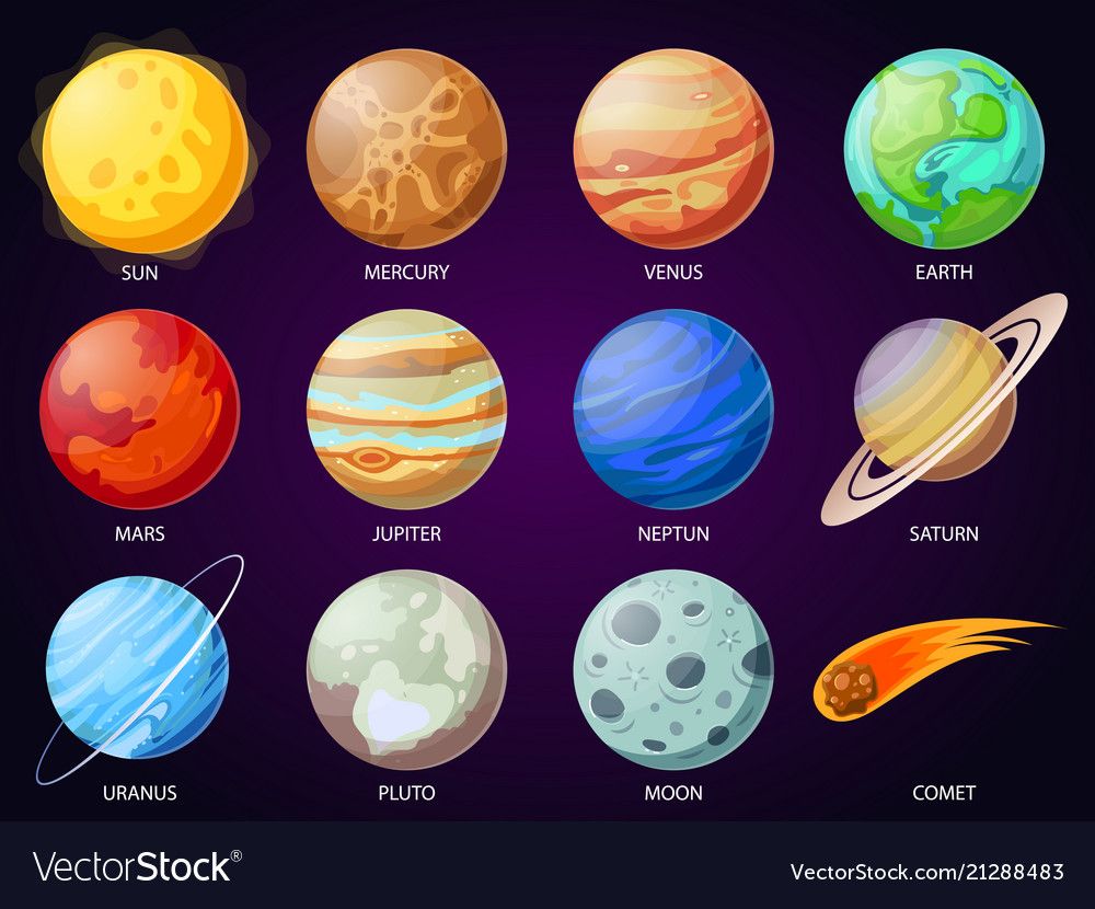Planets Drawing Intricate Artwork