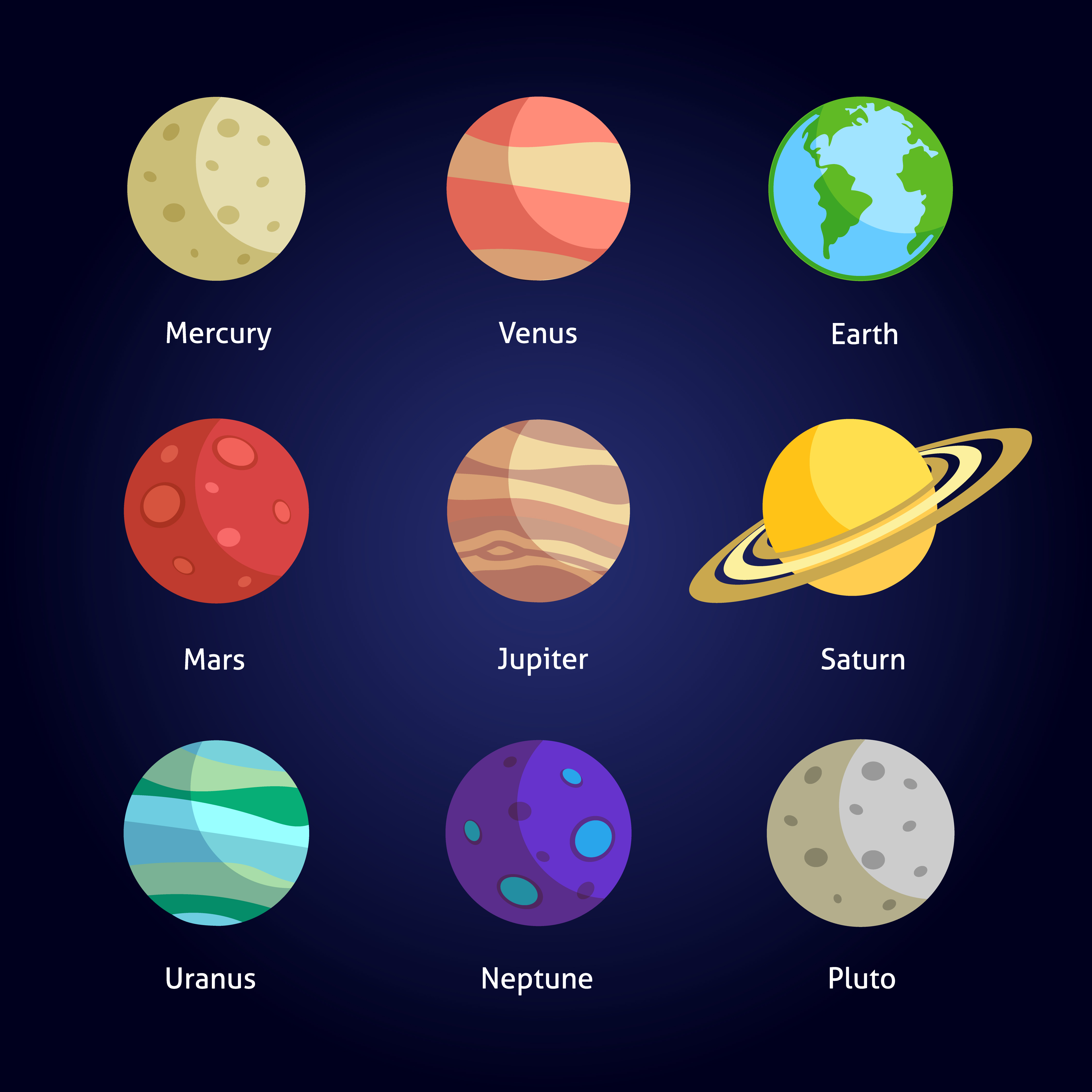 Planets Drawing Photo