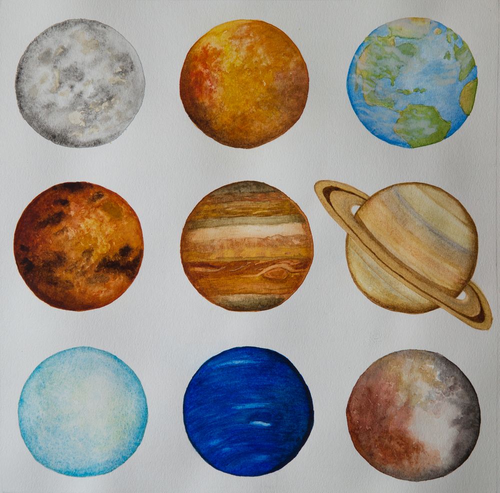 Planets Drawing Picture