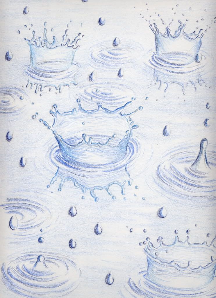 Rain Drawing Art