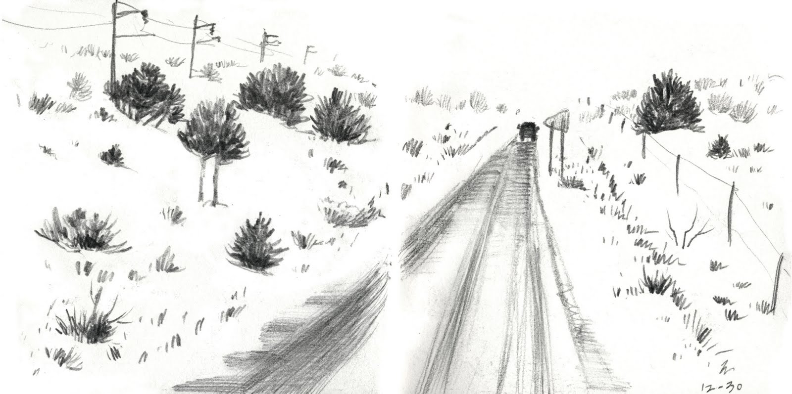 Road Drawing Image