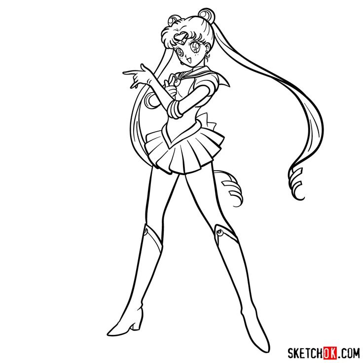 Sailor Moon Drawing Amazing Sketch