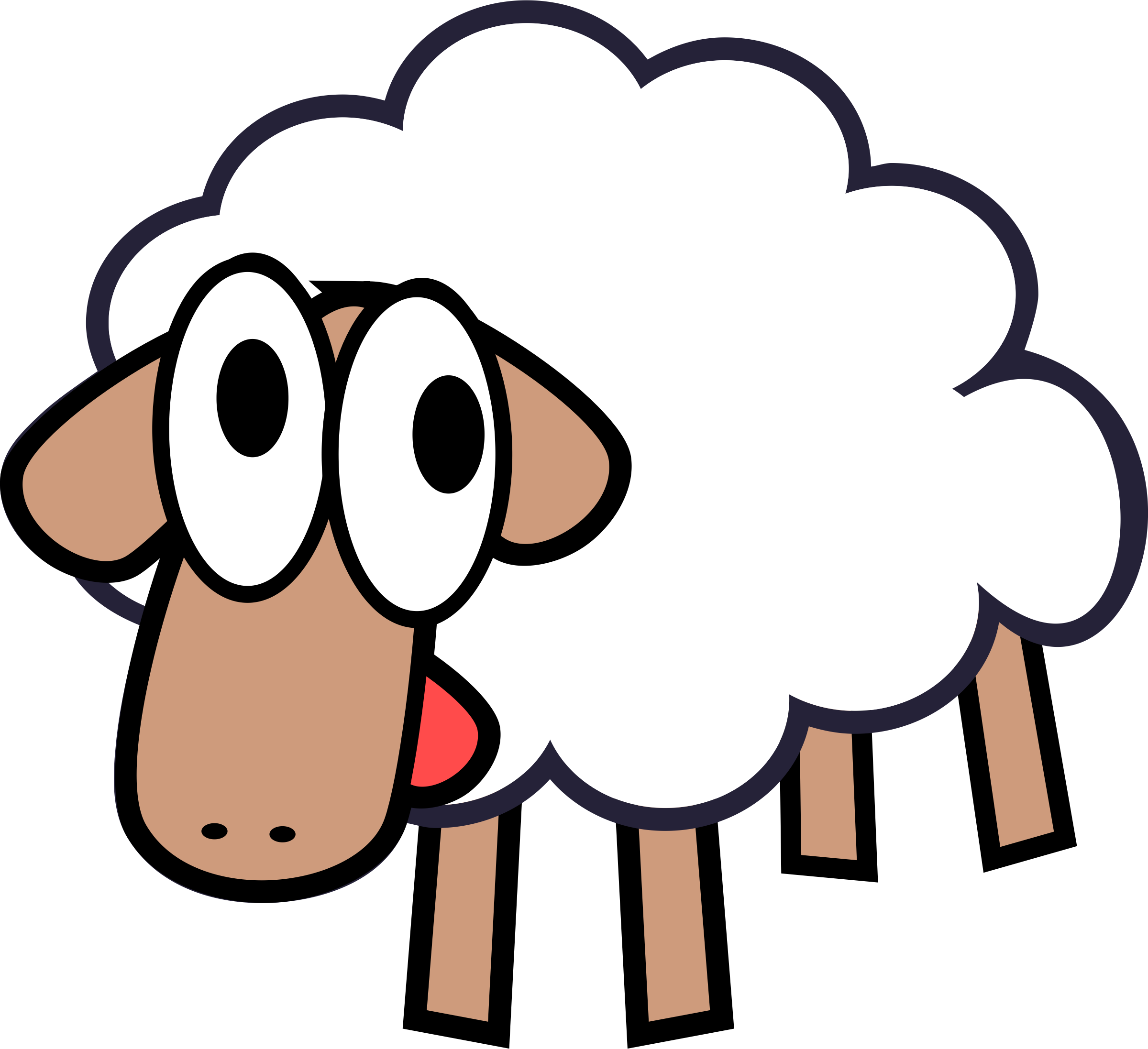 Sheep Drawing Professional Artwork