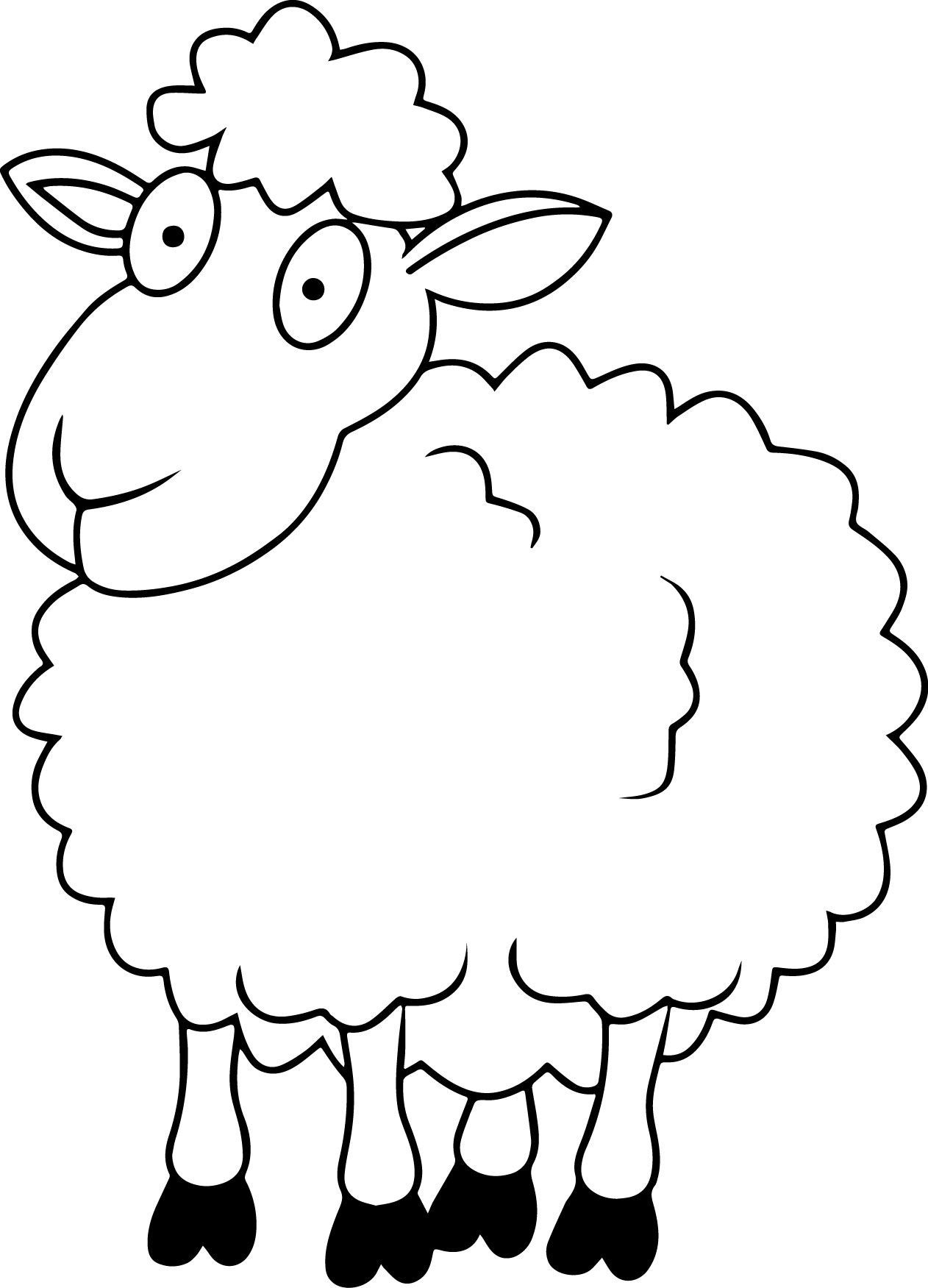 Sheep Drawing Realistic Sketch
