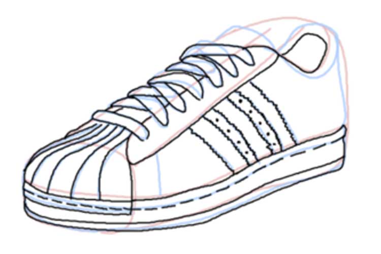 Shoe Drawing Stunning Sketch