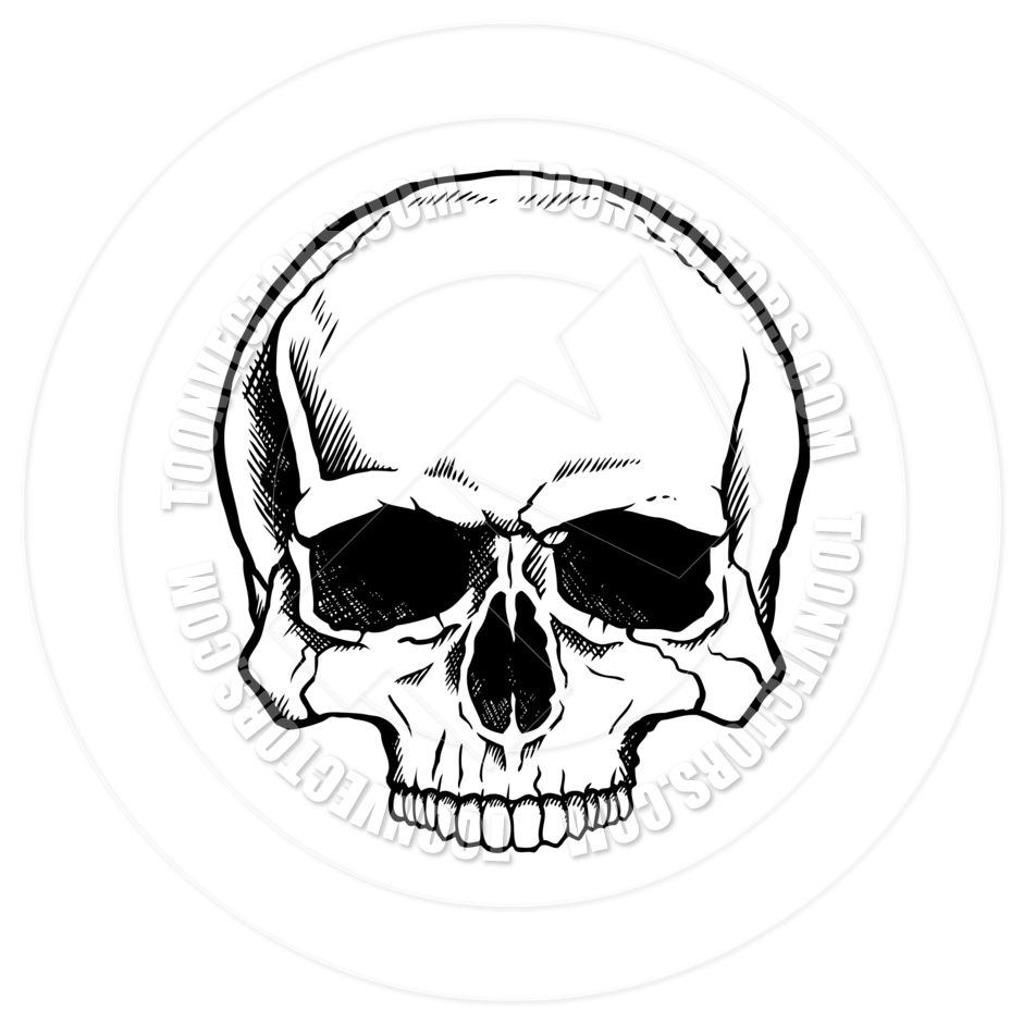 Simple Skull Drawing