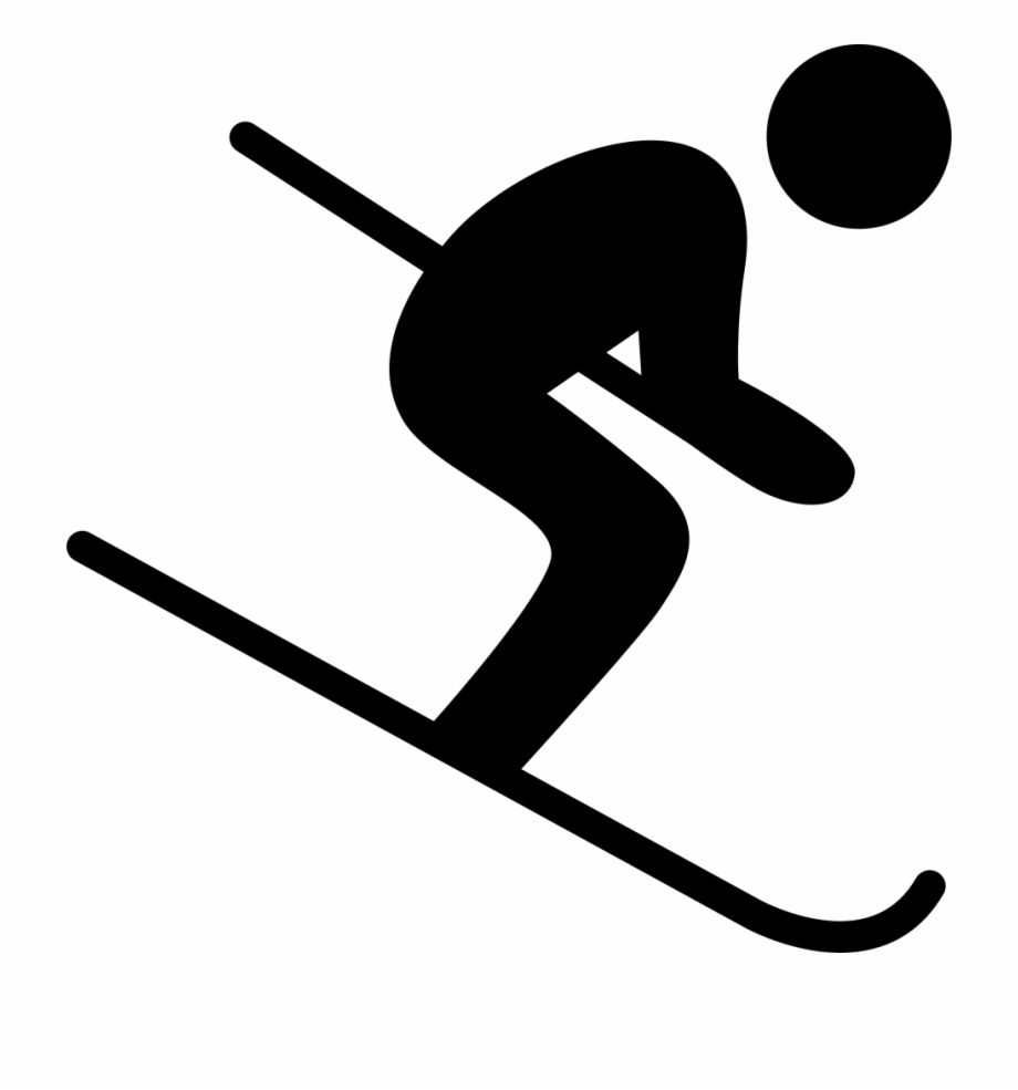 Ski Drawing Unique Art