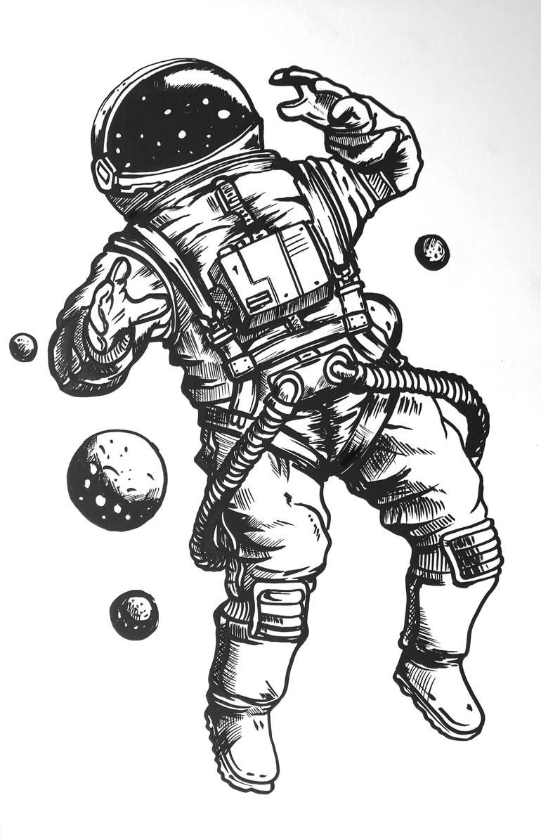 Space Drawing Artistic Sketching