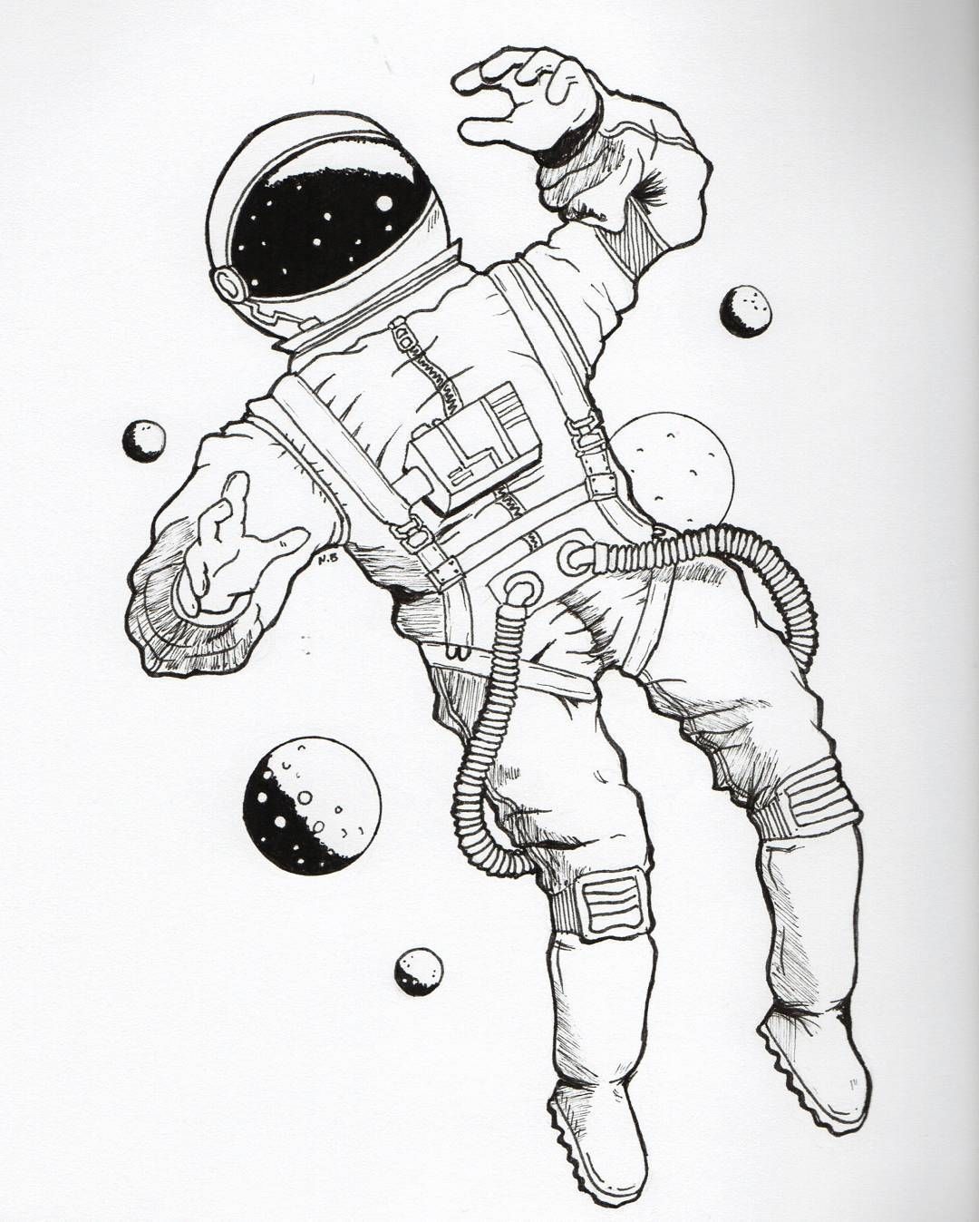 Space Drawing Hand Drawn