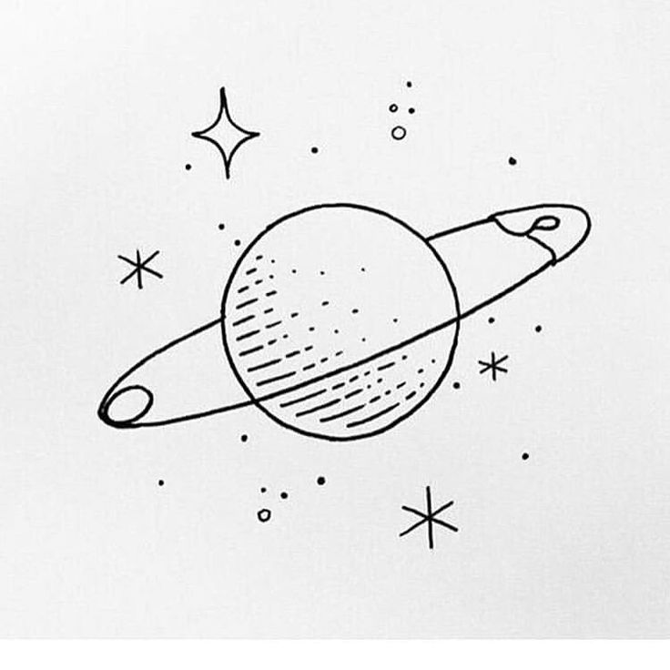 Space Drawing Modern Sketch