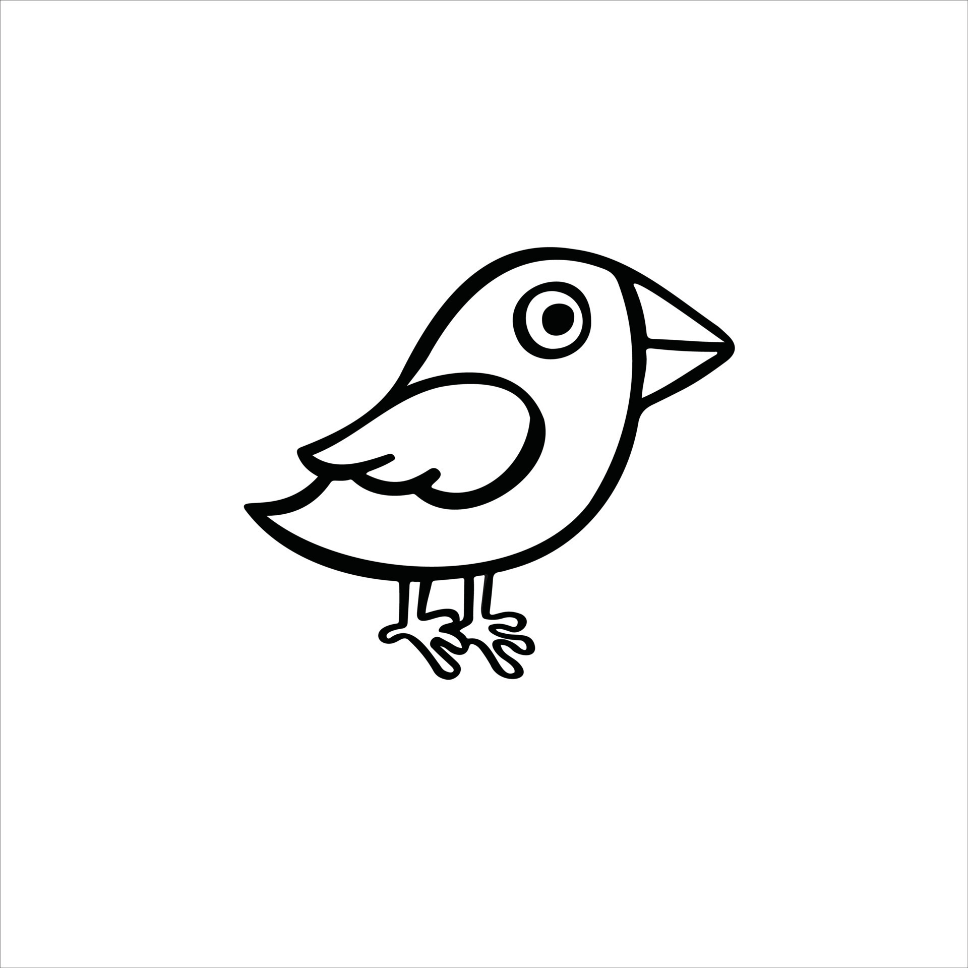 Sparrow Drawing Sketch