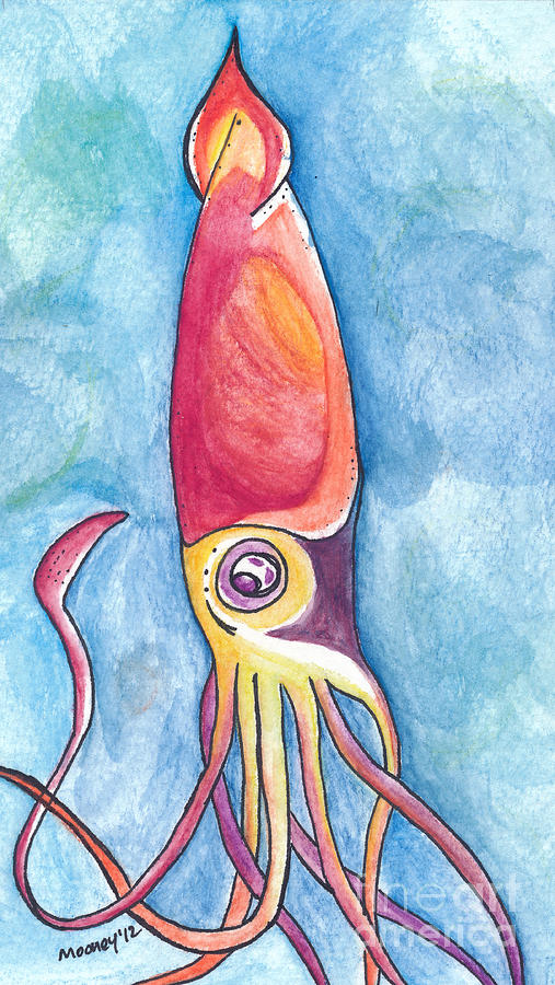 Squid Drawing Creative Style