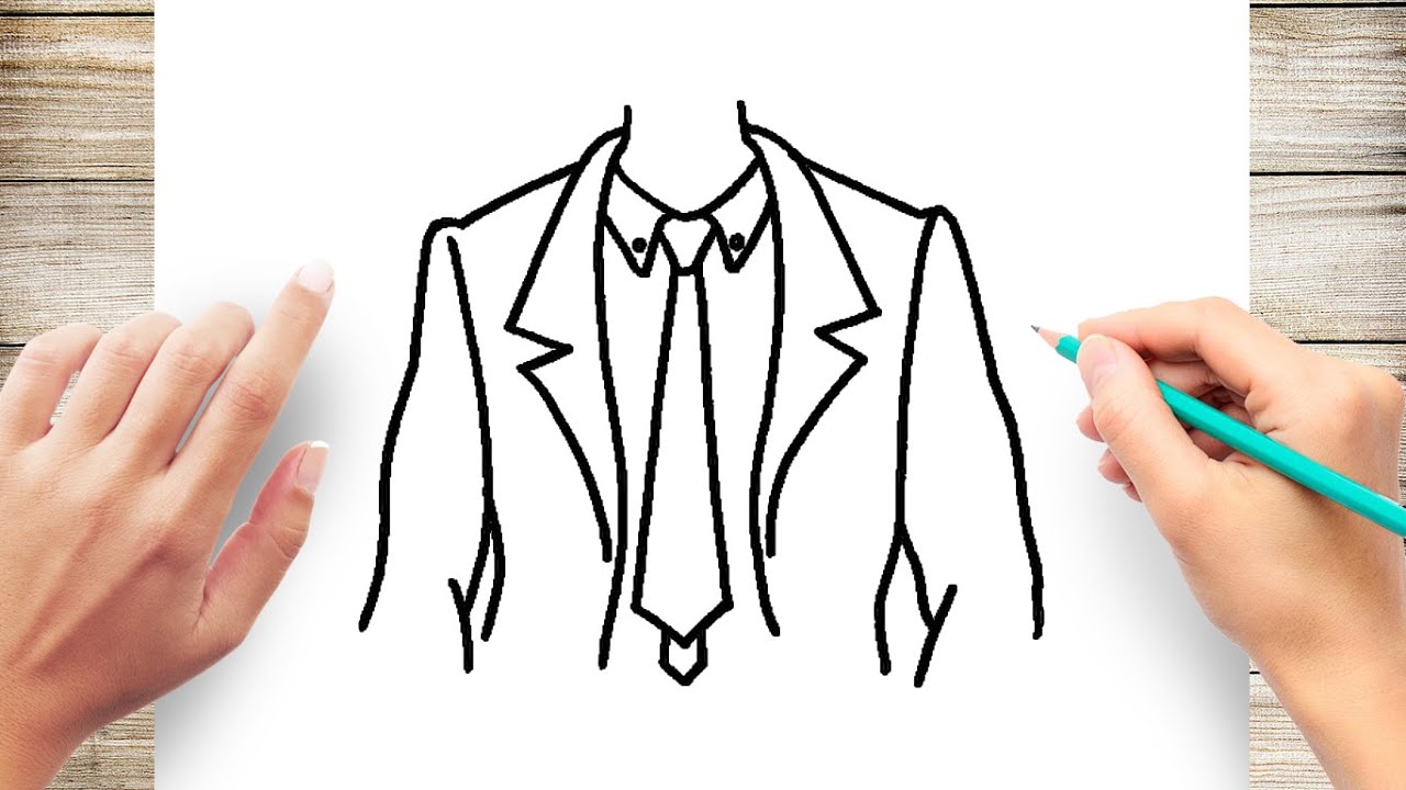Suit Drawing Sketch