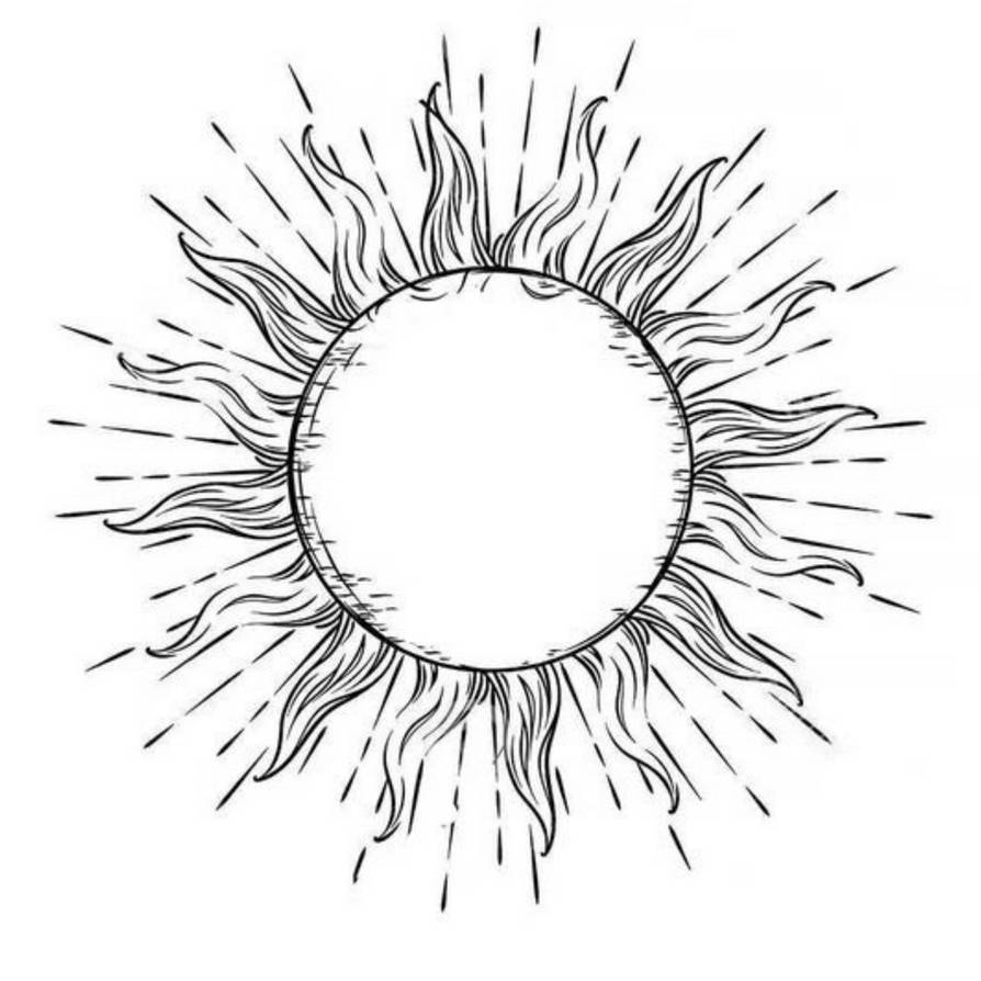 Sun Drawing Art
