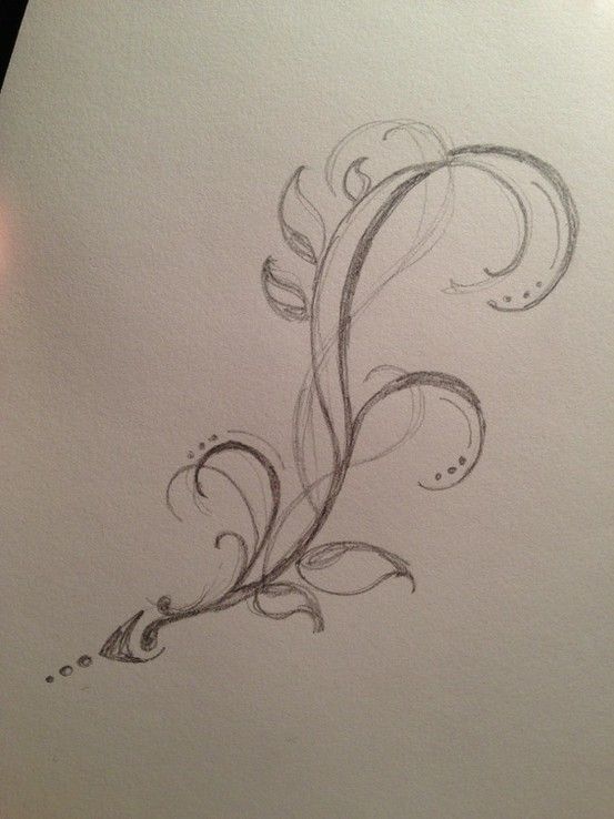 Swirl Drawing Hand drawn