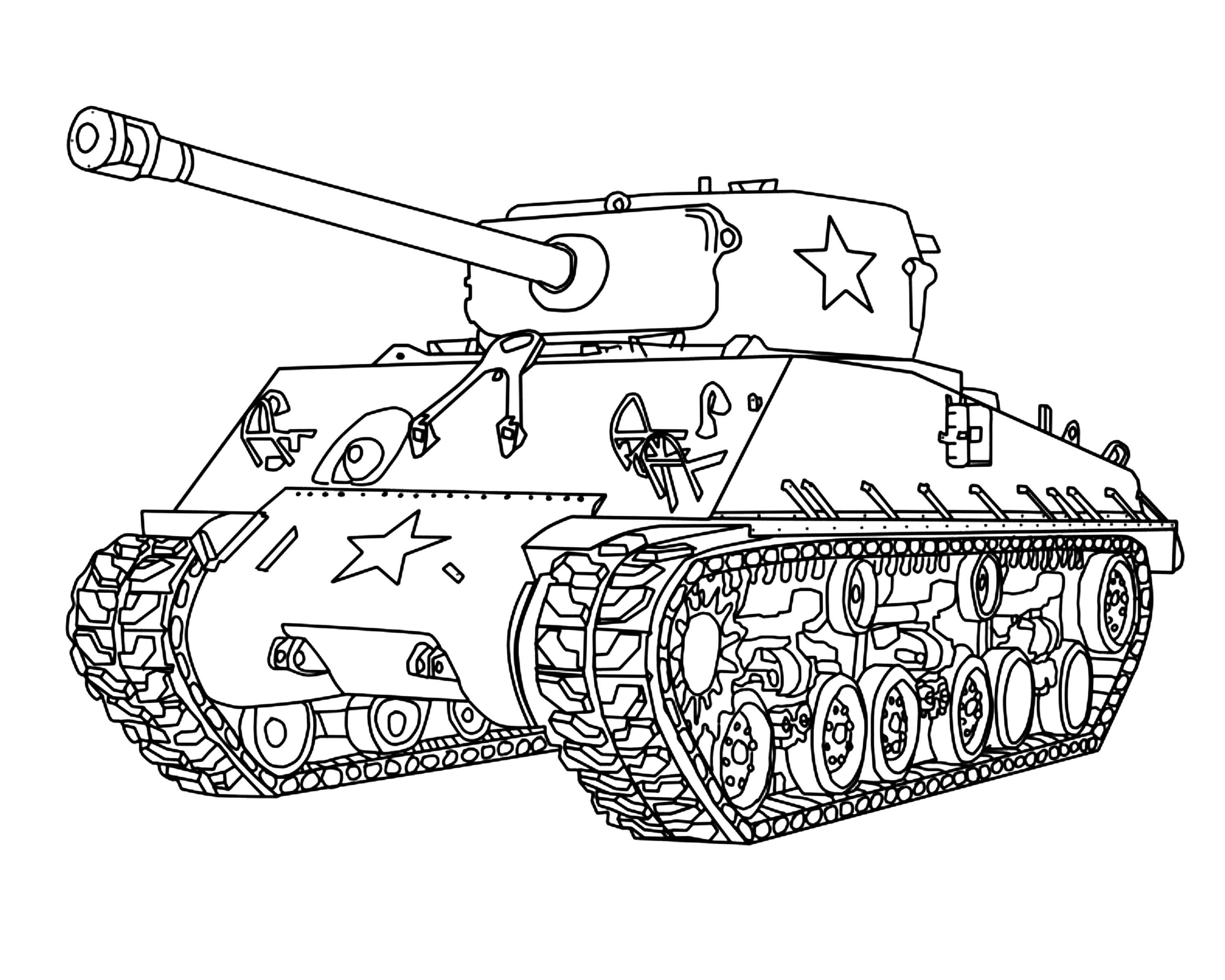 Tank Drawing Creative Style