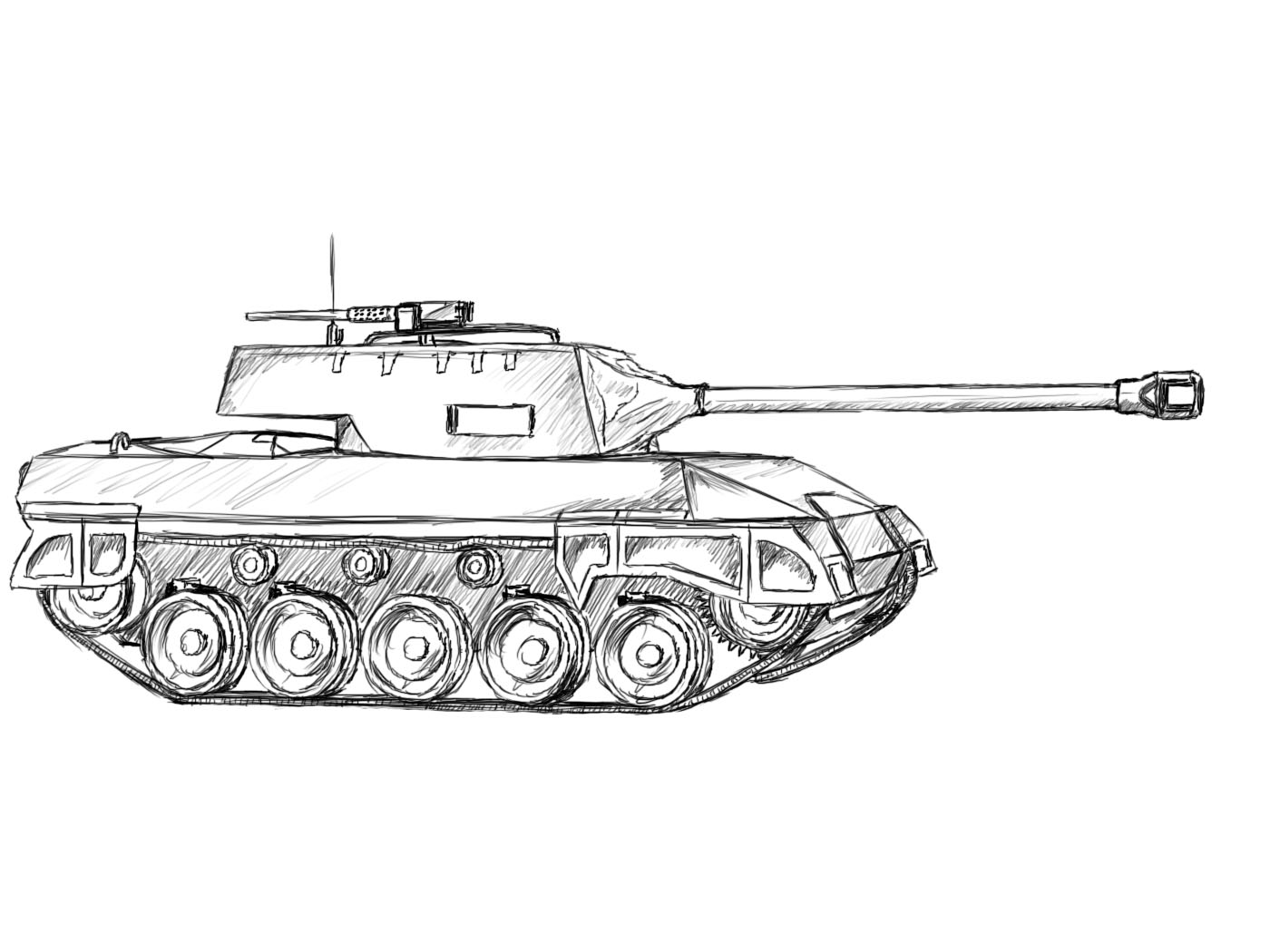 Tank Drawing Image