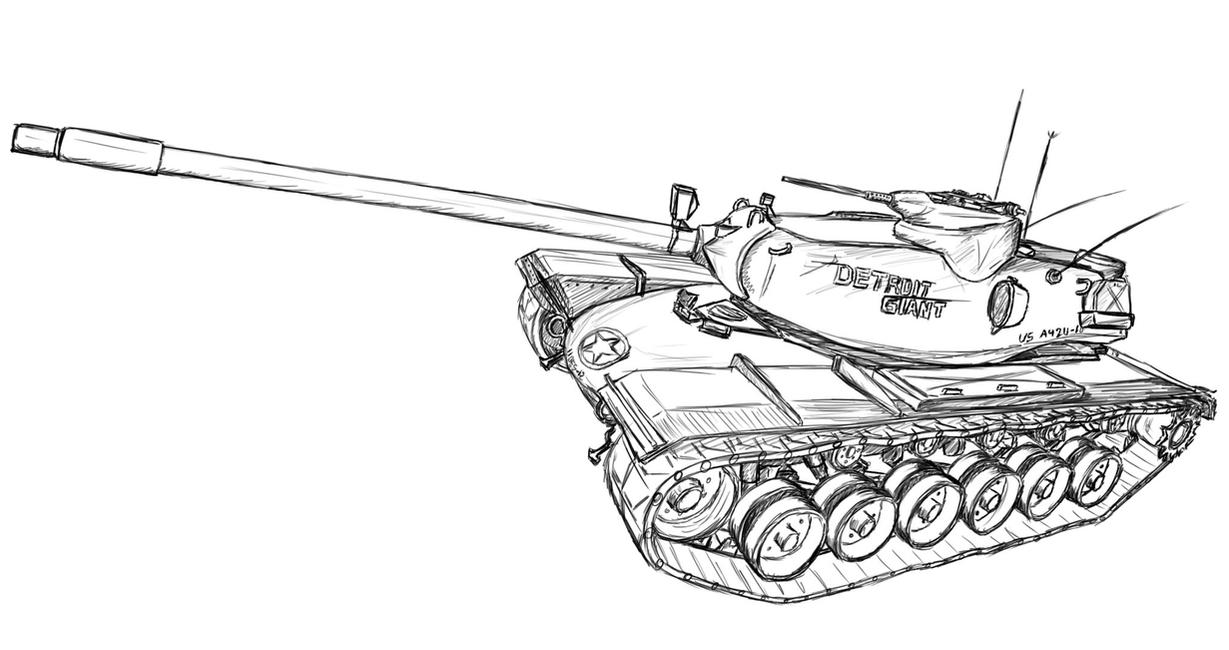 Tank Drawing Photo