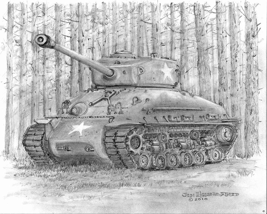 Tank Drawing Professional Artwork