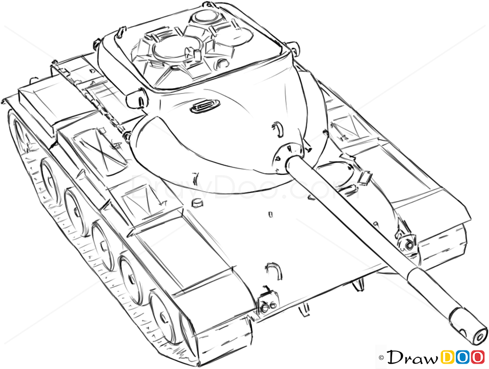 Tank Drawing Unique Art