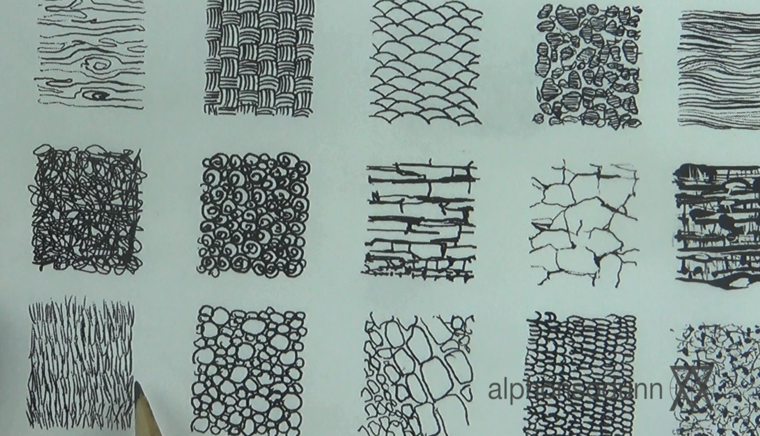 Texture Drawing Modern Sketch