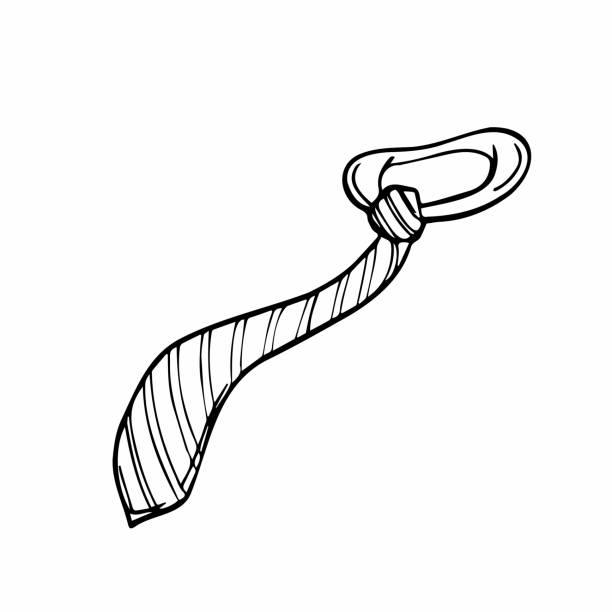 Tie Drawing Modern Sketch