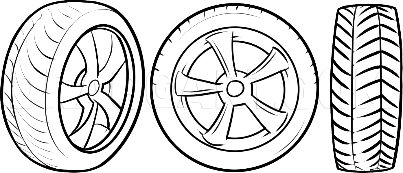 Tire Drawing Creative Style