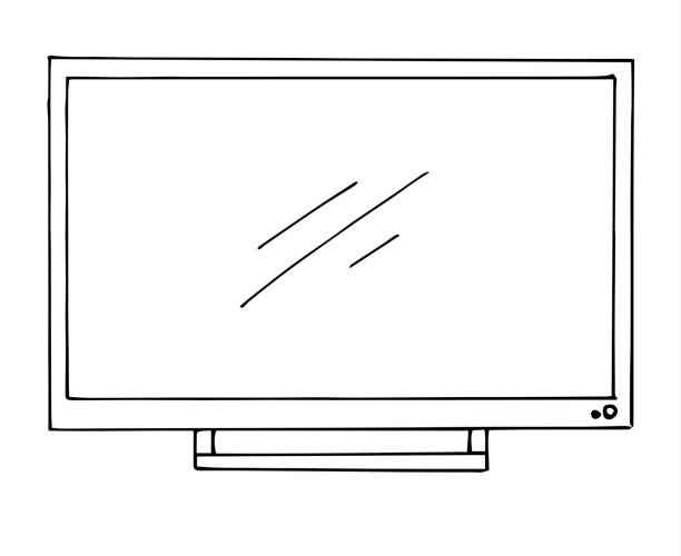 Tv Drawing Realistic Sketch