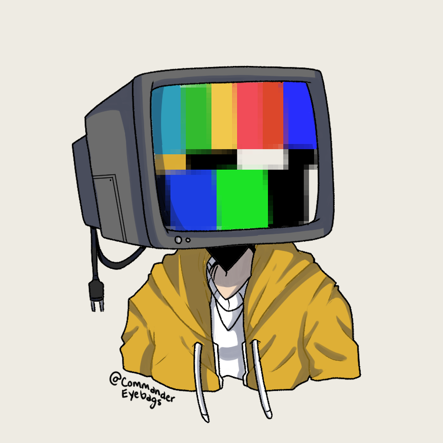 Tv Head Drawing Fine Art