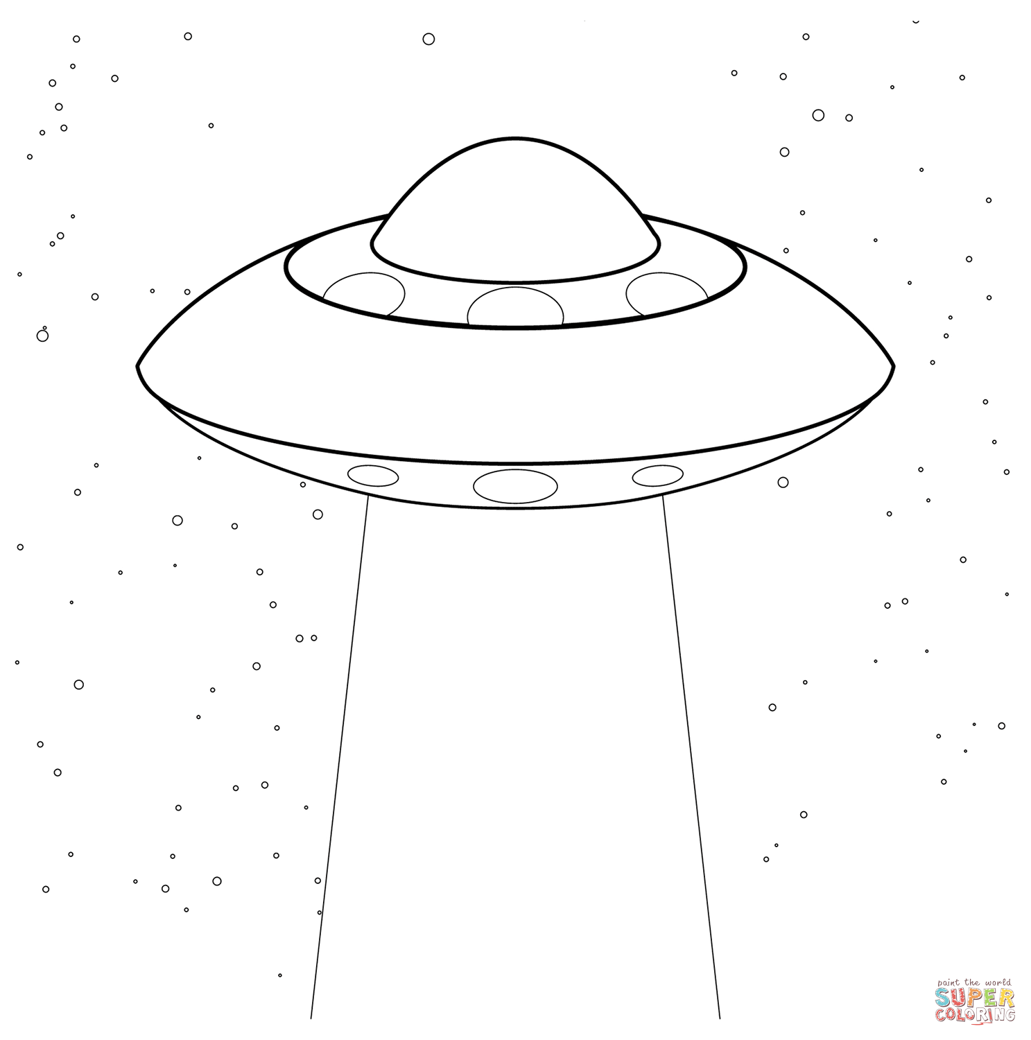 Ufo Drawing Hand drawn